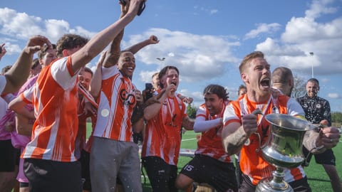 Ashford Town Celebrating Promotion